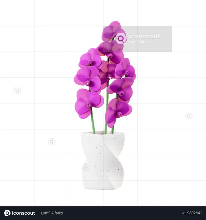 Orchidee  3D Icon