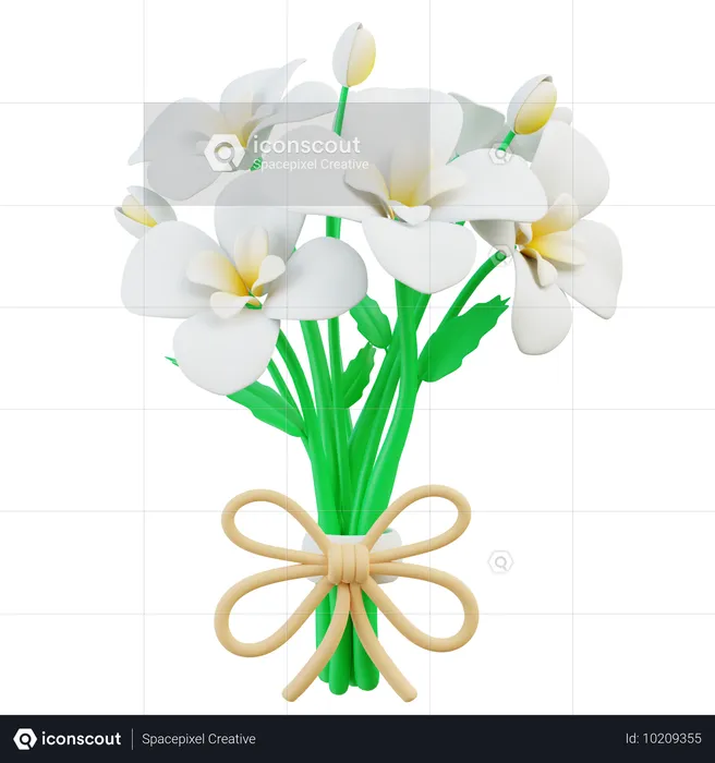 Orchideenstrauß  3D Icon