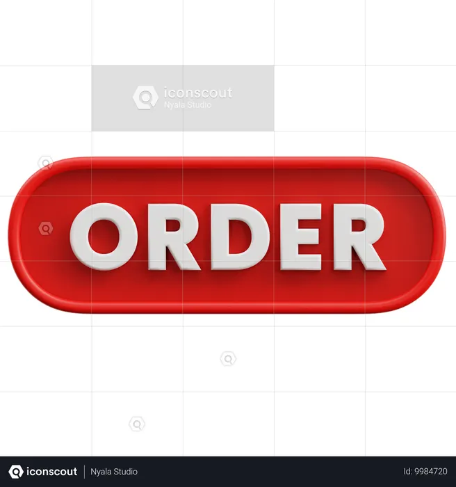 注文  3D Icon