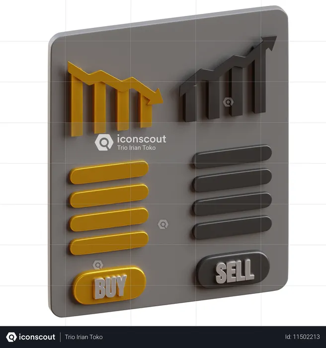 Order Book  3D Icon