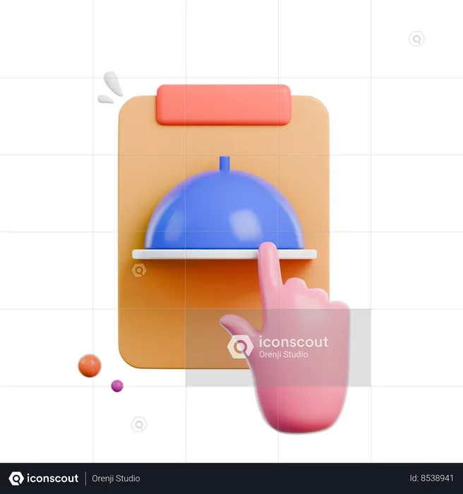 Order Food  3D Icon
