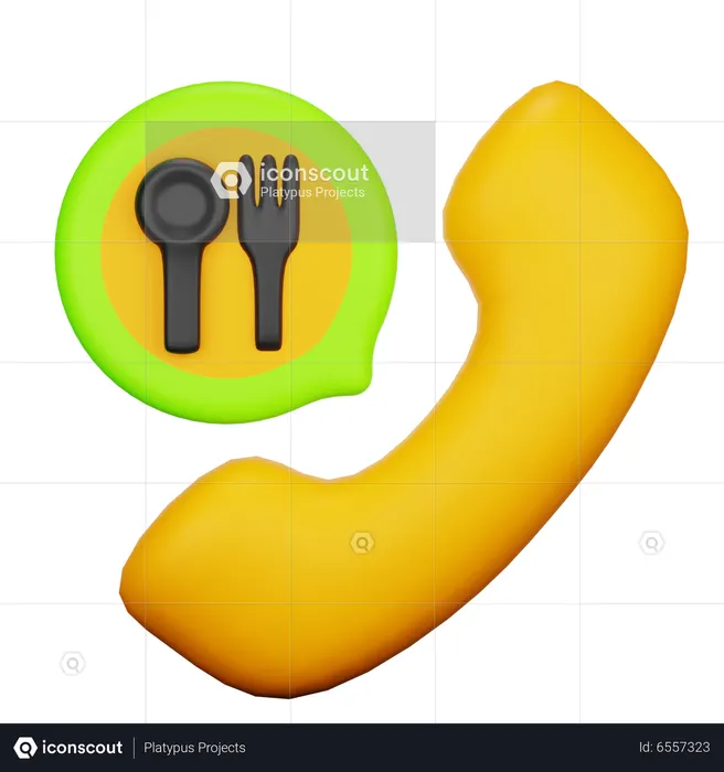 Order Food  3D Icon
