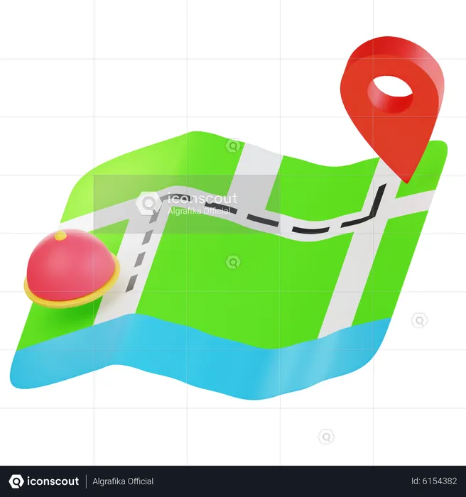 Order Location  3D Icon