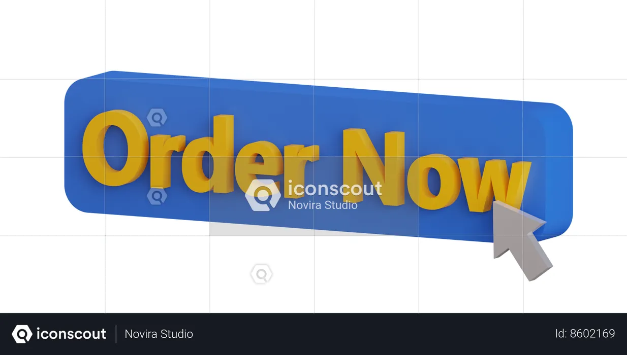 Order Now Button  3D Icon