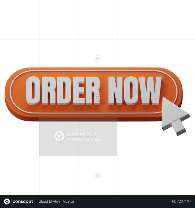 Order Now Button  3D Icon