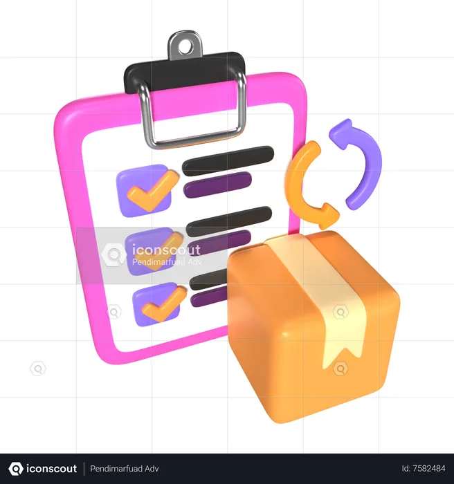 Order Processing  3D Icon