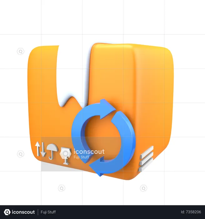 Order Return  3D Icon
