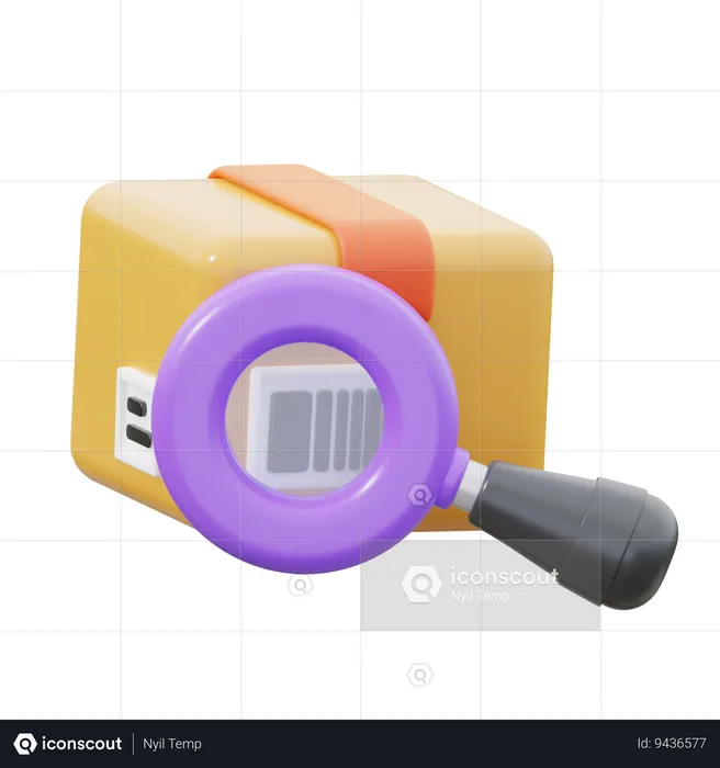 Order tracking code  3D Icon