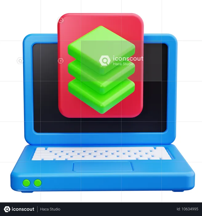 Ordinateur portable  3D Icon