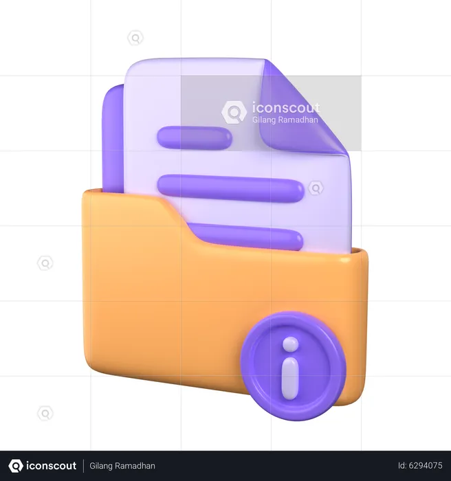 Ordnerinfo  3D Icon