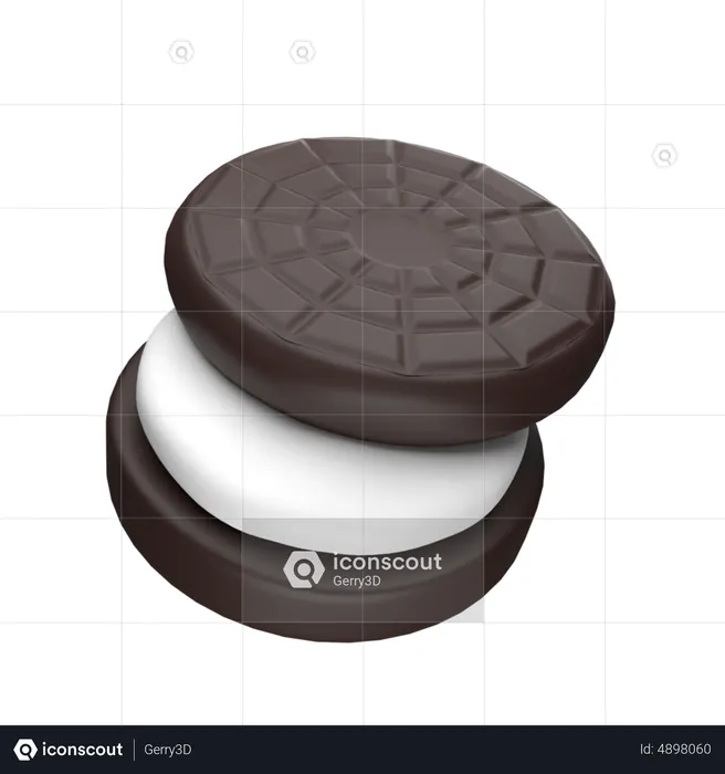 Oreo Biscuit  3D Icon