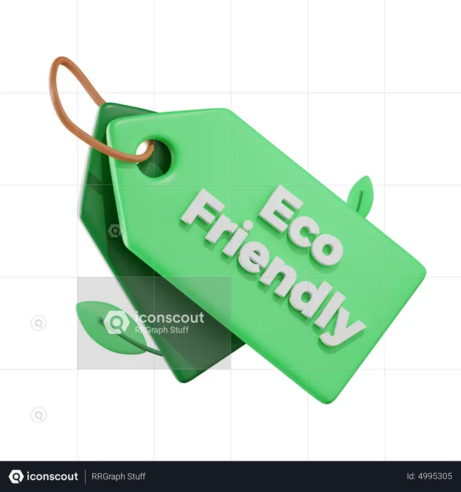 Organic Product Tag  3D Icon