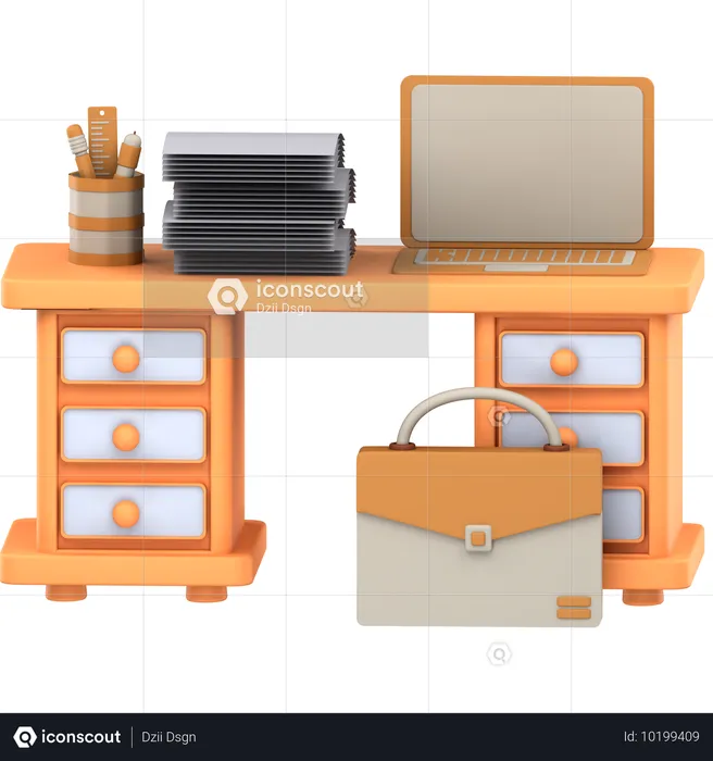 Organiseur de bureau  3D Icon