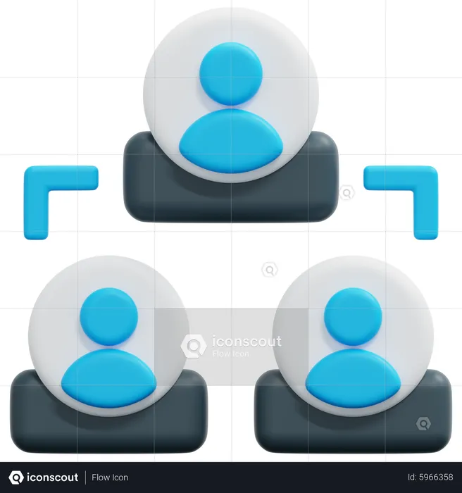 Organization Chart  3D Icon