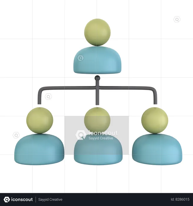 Organizational Structure  3D Icon