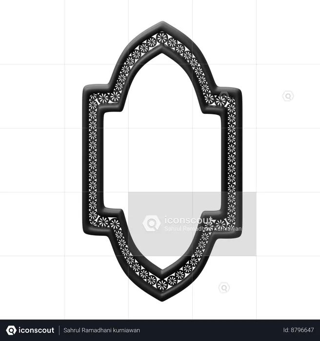 Ornamento islâmico  3D Icon