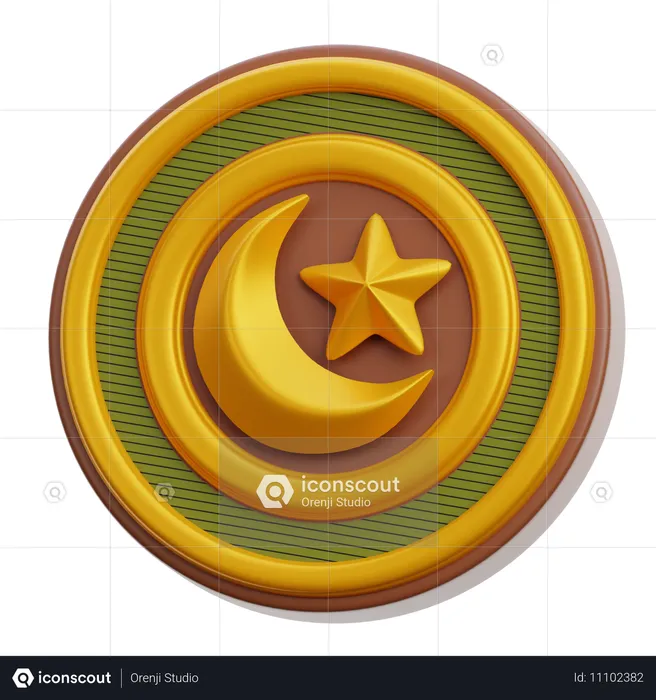 Ornement islamique  3D Icon