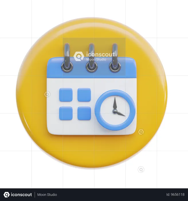 Orologio del calendario  3D Icon