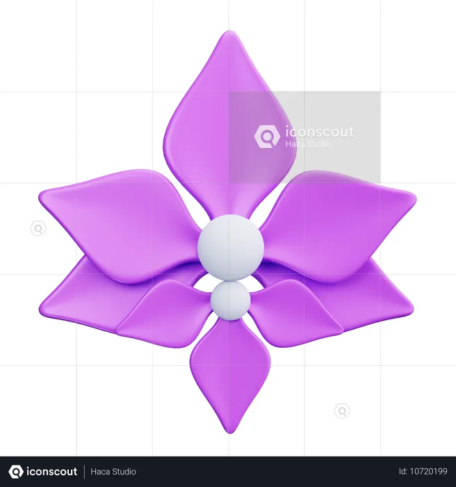 Orquídea  3D Icon