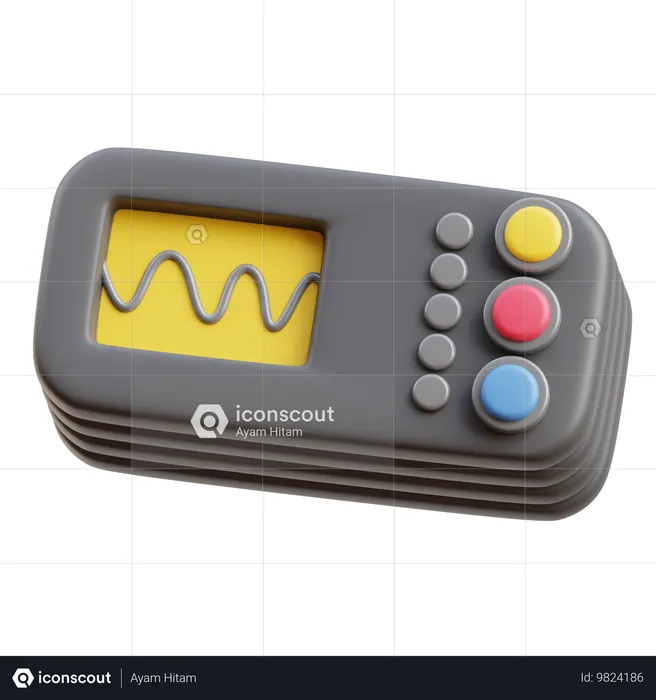 Oscilloscope  3D Icon