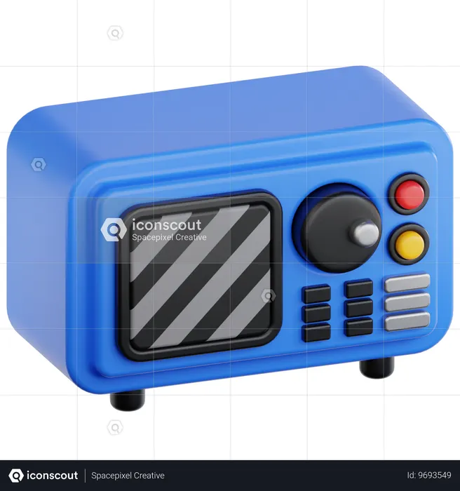 Osciloscópio  3D Icon
