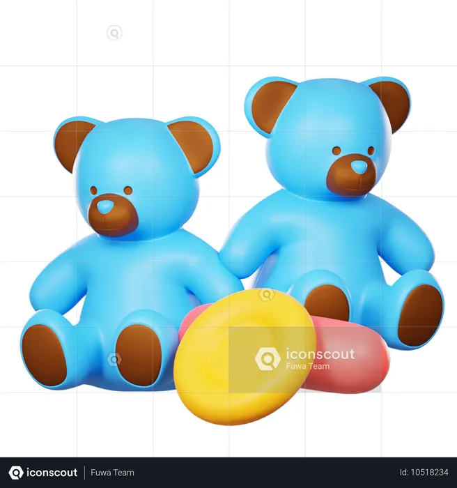 Osito de peluche  3D Icon