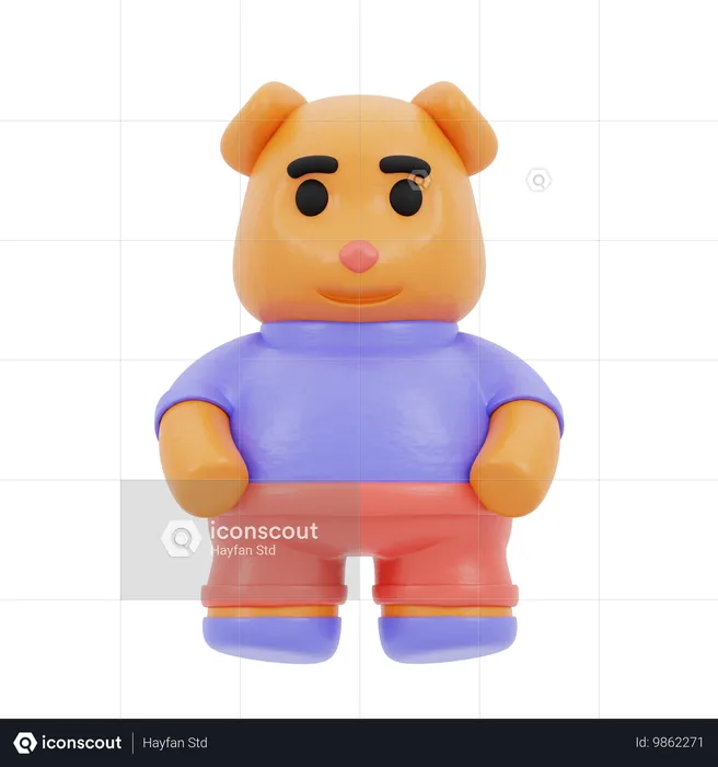 Juguete del oso de peluche  3D Icon