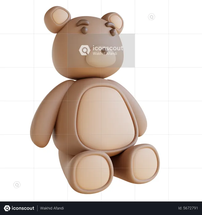 Oso de peluche  3D Icon