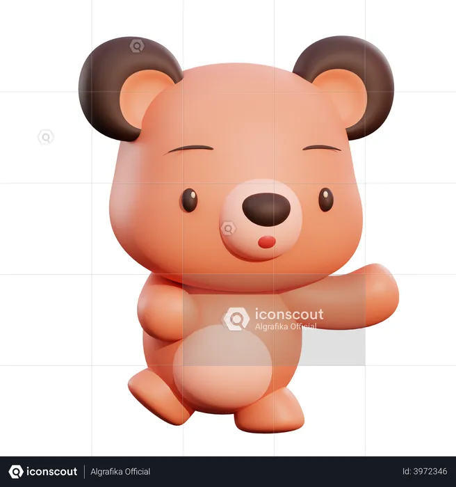 Oso  3D Illustration