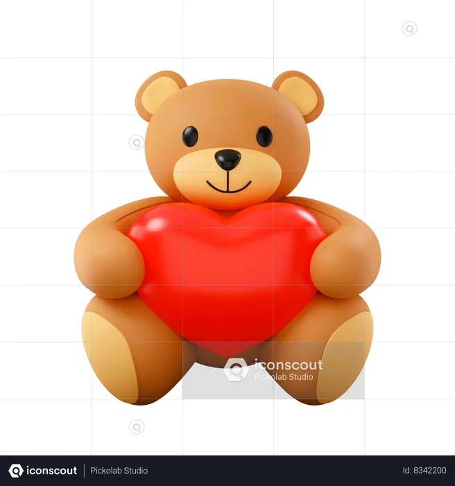 Oso de peluche  3D Icon