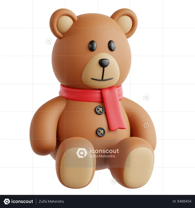 Oso de peluche  3D Icon