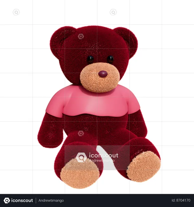 Oso de peluche  3D Icon