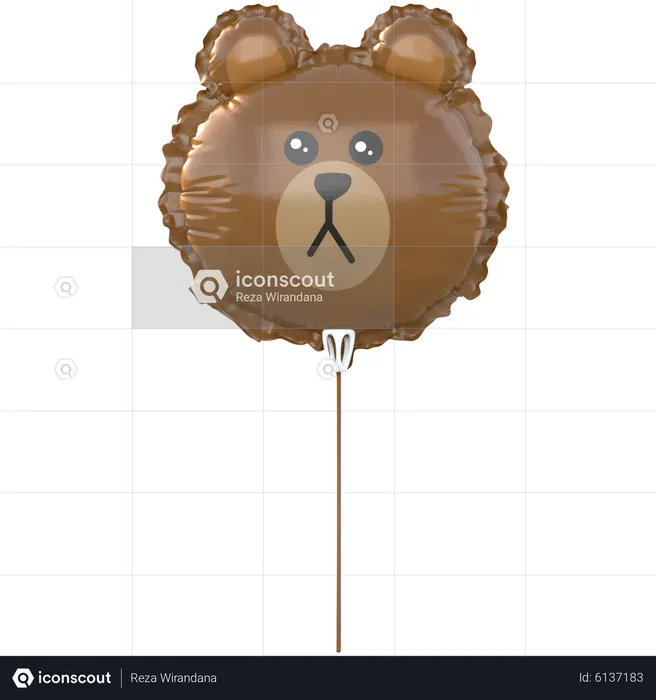 Globo de oso  3D Icon