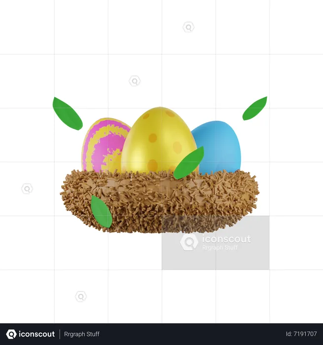 Osternest  3D Icon