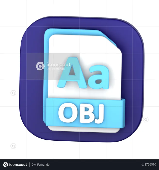 OTF File  3D Icon