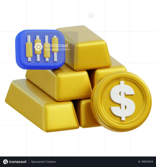 Ouro  3D Icon