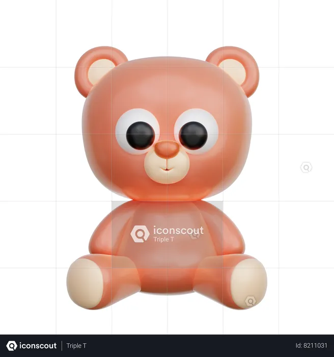 Ours en peluche  3D Icon