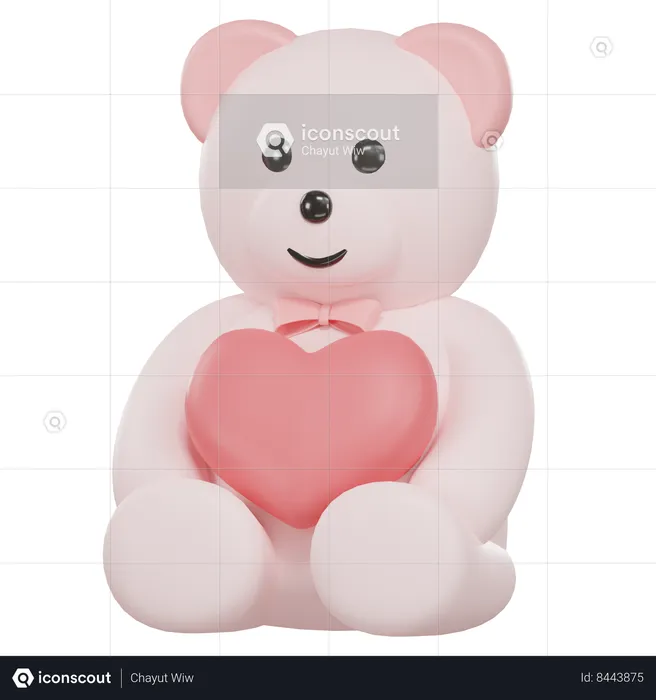 Ours en peluche  3D Icon