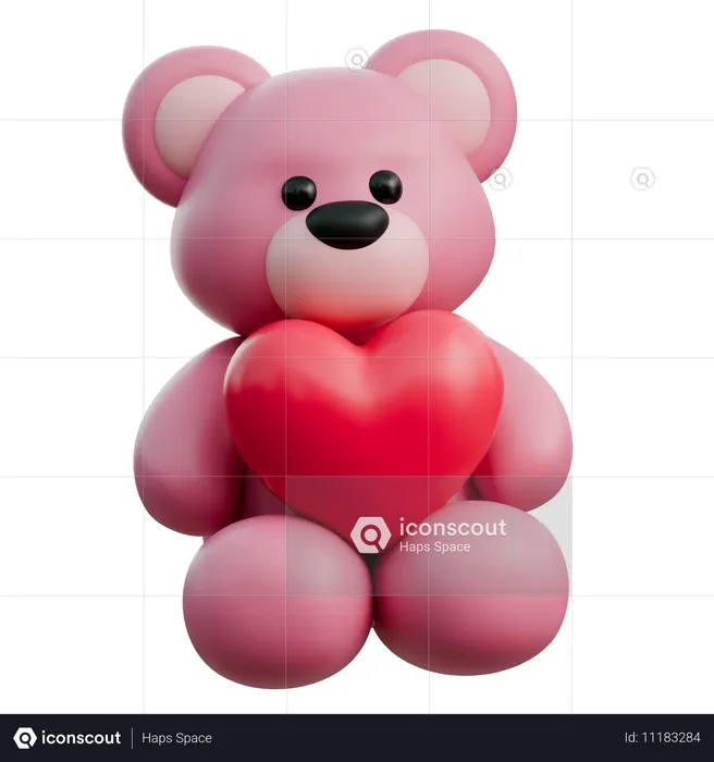 Ours en peluche  3D Icon