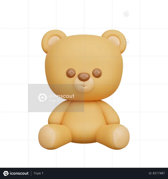 Ours en peluche  3D Icon