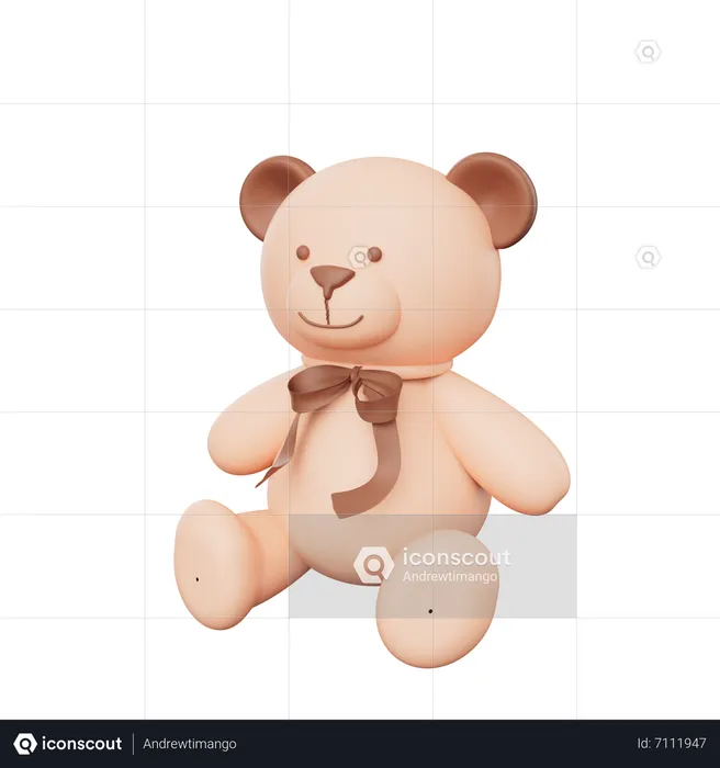 Ours en peluche  3D Icon