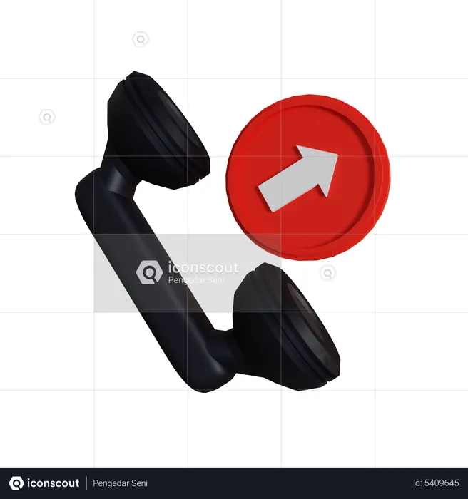 Outbound Call  3D Icon