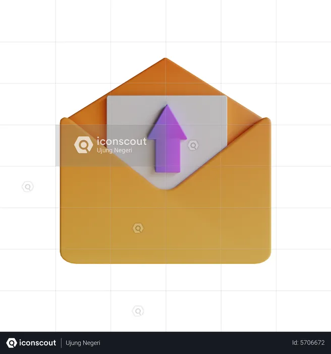 Outbox Mail  3D Icon