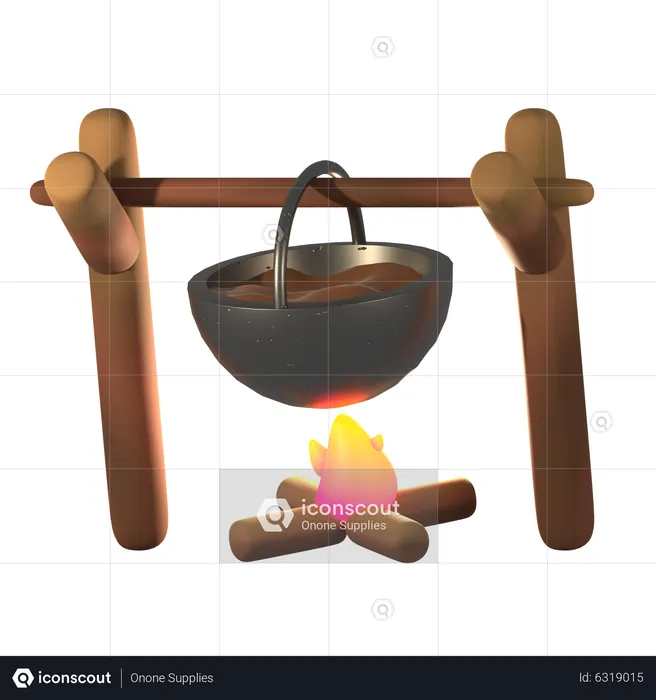 Outdoor Cooking  3D Icon