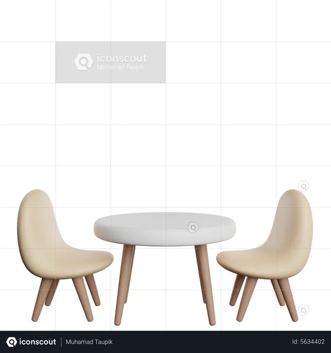 Outdoor Table  3D Icon