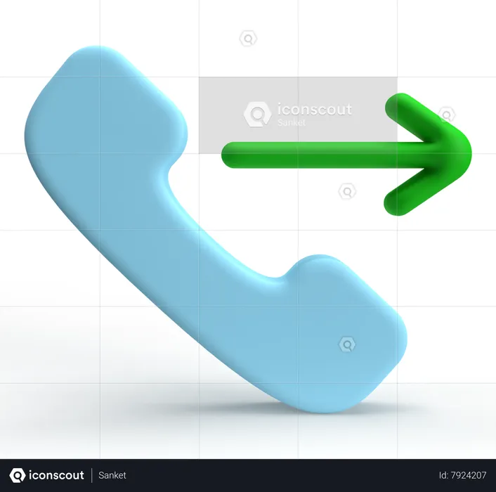 Outgoing Call  3D Icon