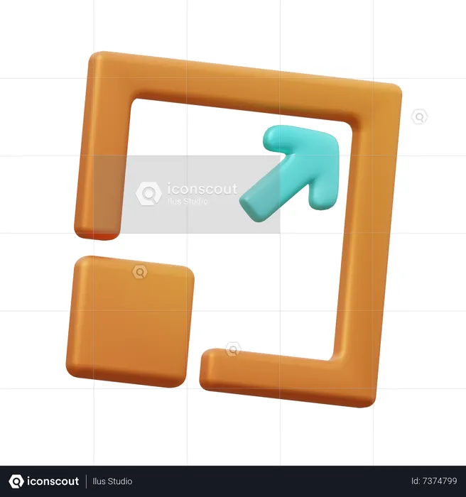 Outil d'échelle  3D Icon