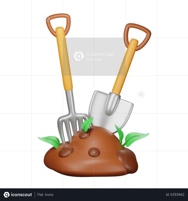 Outils agricoles  3D Icon