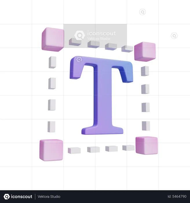 Outils de texte  3D Icon