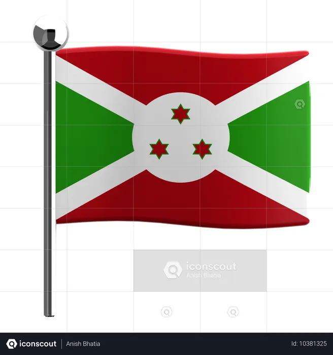 De novo Flag 3D Icon